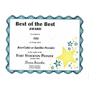 Best Cable or Satellite Provider, Fort Stockton